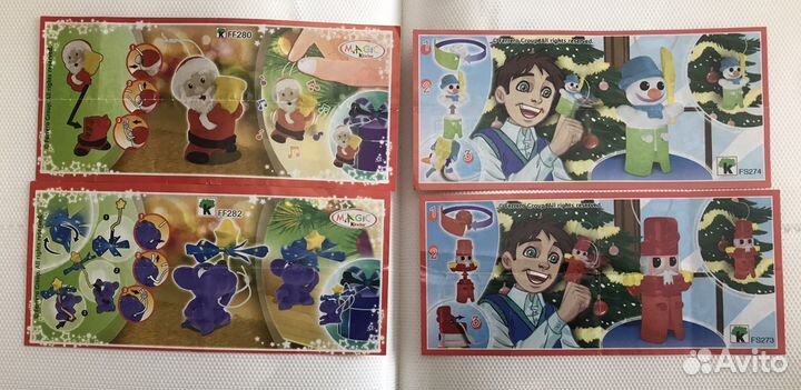 Вкладыши на игрушки киндер и другие