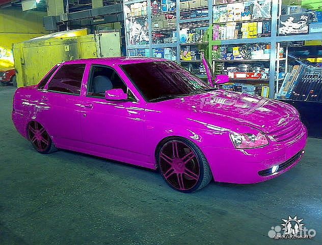 Розовая 12 АВТОВАЗ машина