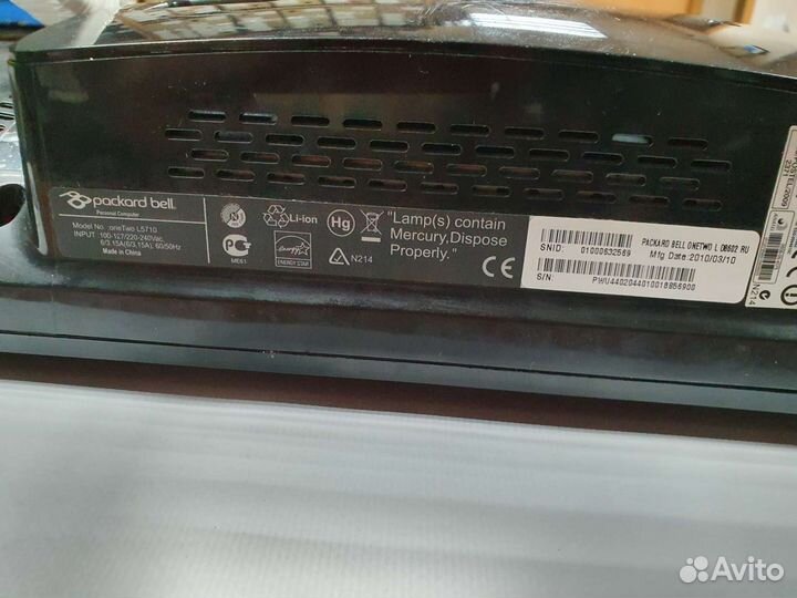 Моноблок Packard Bell L5710 разборка на запчасти