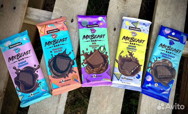 Шоколад MrBeast Feastables купить в Москве | Товары для дома и дачи | Авито