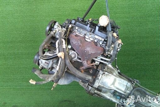 Двигатель в сборе двс mitsubishi pajero IO H76W 4G