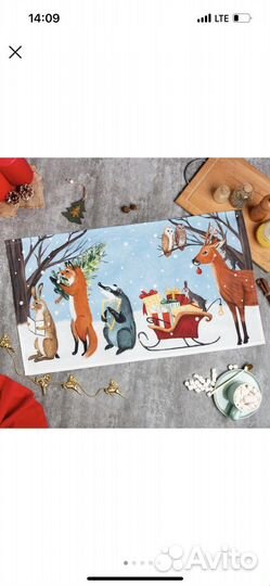 Кухонные полотенца в новогодней тематике