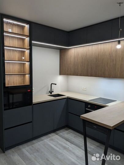 Кухня с барной стойкой от производителя на заказ