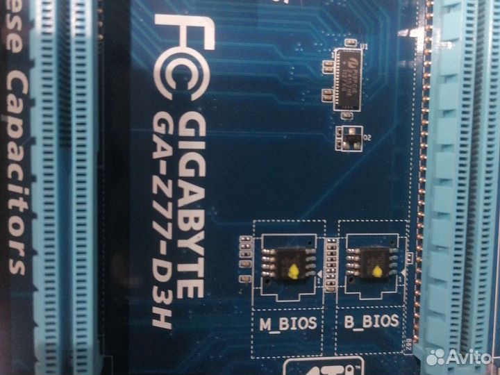 Материнская плата DDR 3 сломанная