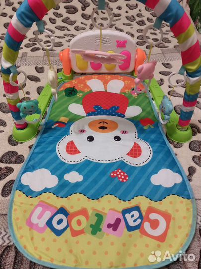 Новый развивающий коврик с пианино