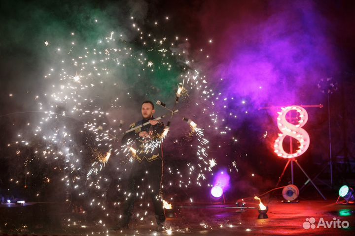 Фаер шоу на свадьбу