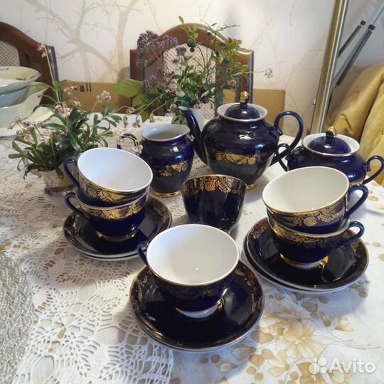 Легендарный кобальтовый чайный сервиз от лфз