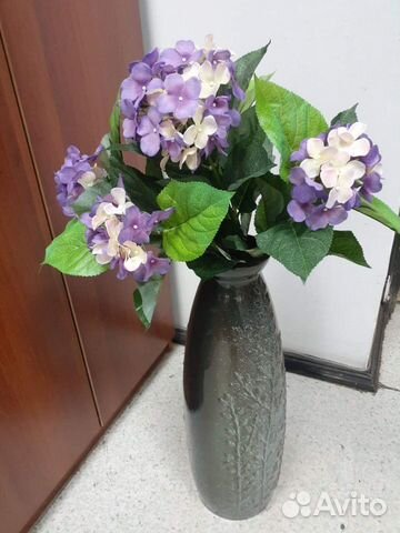 Ваза напольная цветами