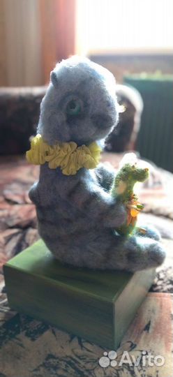 Валяная игрушка. Кот из валяной шерсти