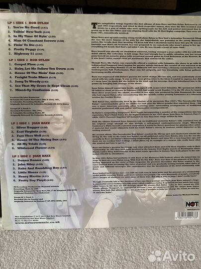 Пластинка Боб Дилан – Voices Of A Generation
