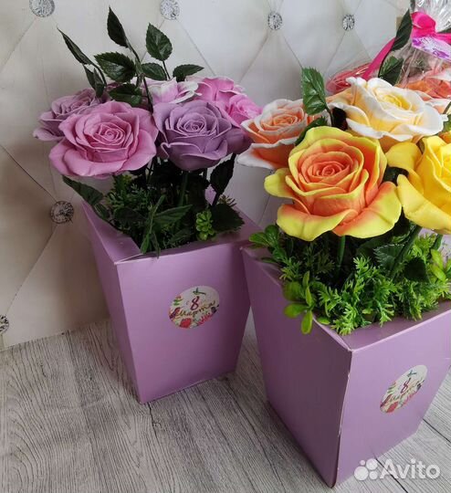 Мыло ручной работы. Набор 8 марта