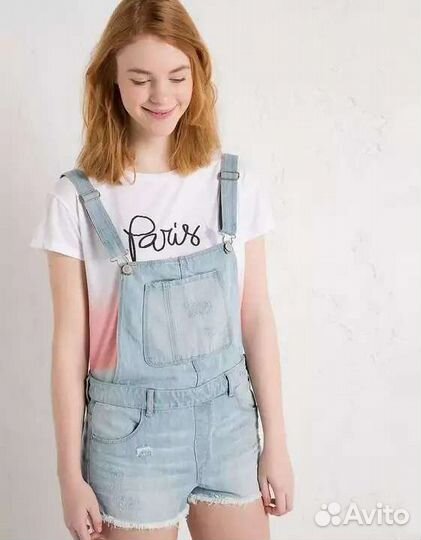 Джинсовый комбинезон Bershka