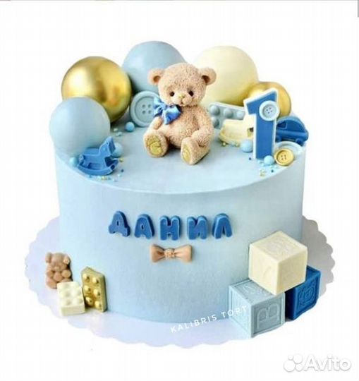 Торт на годик для мальчика