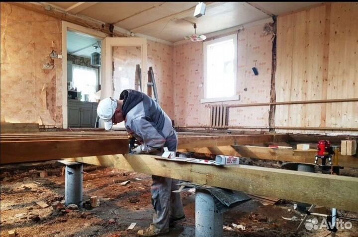 Замена пола в деревянном доме. Ремонт