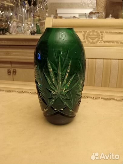 Ваза цветной хрусталь Германия