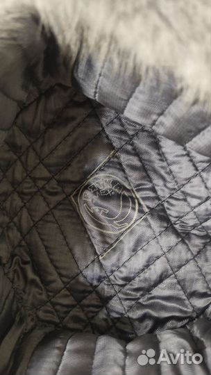 Шапка ушанка мужская голубая норка