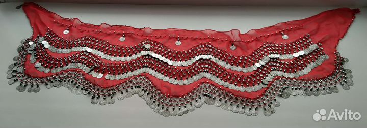 Пояс (платок) с монистами для восточных танцев