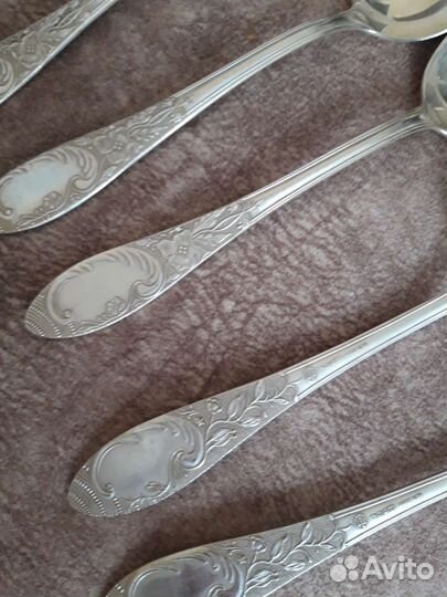 Мельхиоровые столовые ложки, б/у