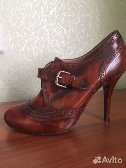 Туфли кожаные 37р. броги оксфорды Испания