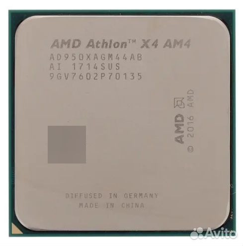 Процессор AMD Athlon X4 950 + кулер. сокет AM4