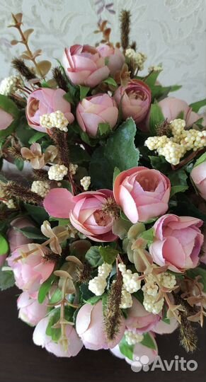 Искусственные цветы 3 ветки