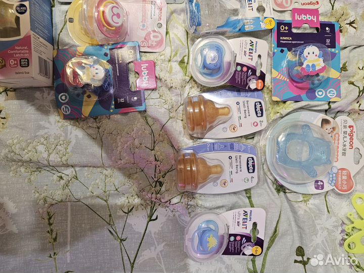 Все новое. Дет. бутылочки pigeon,соски Avent и тд