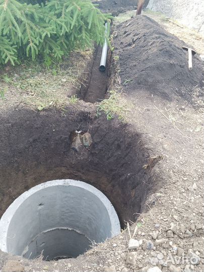 Копаем ямы, траншеи. Канализация, водопровод