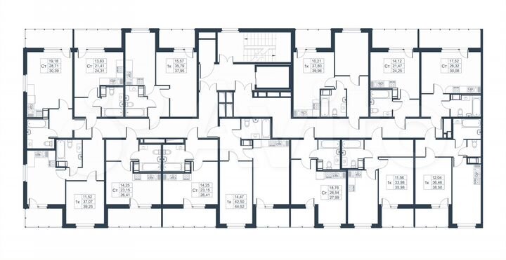 Квартира-студия, 26,4 м², 6/9 эт.