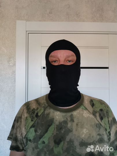 Балаклавы,маски черные х/б