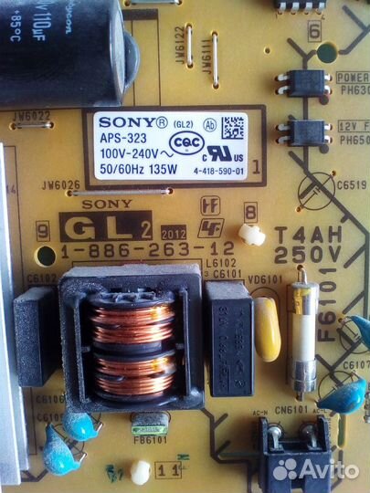 Блок питания 1-886-263-12 от Sony KDL-32EX653