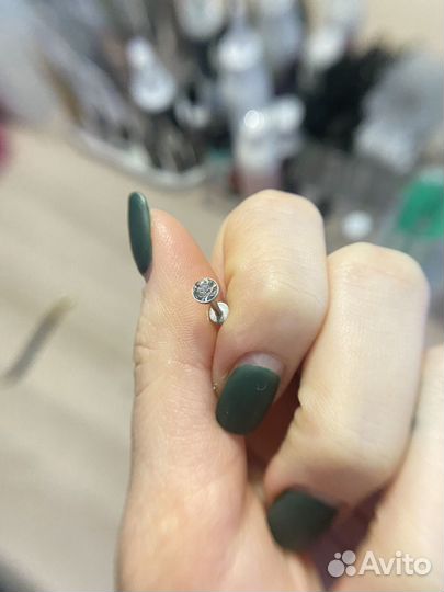 Лабрет титан серьга пирсинг