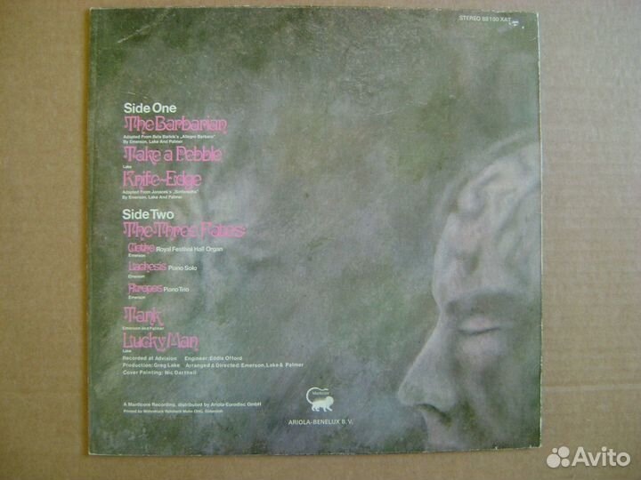 Виниловая пластинка Emerson Lake And Palmer