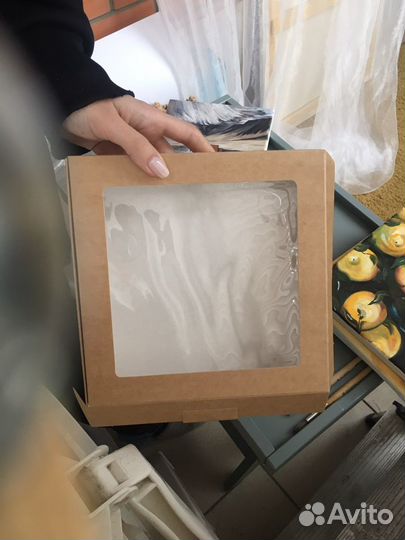 Картина маслом на холсте закат яхта море