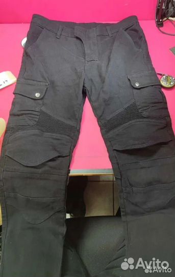 L 32 мотоджинсы loong biker 114-26 (черный)