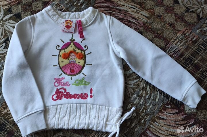 Утепленная кофта на девочку