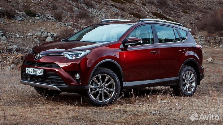 Ковер в багажник toyota rav 4 2016 с докаткой