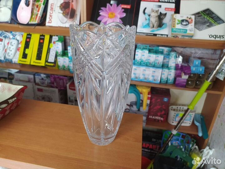 Ваза для цветов bohemia 30 см