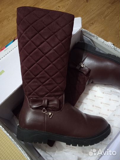 Сапоги осенне-зимние для девочки, 34 размер