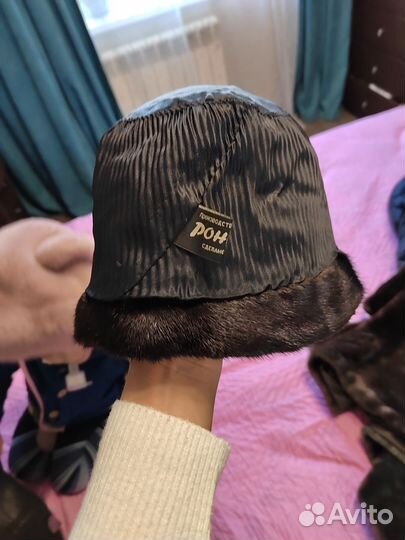 Шапка норковая женская