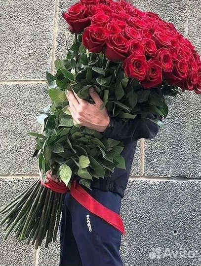 Букет роз 101 роза 51 роза