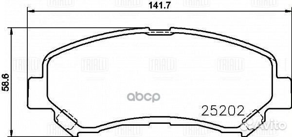 Колодки торм. для а/м Nissan Qashqai (06) диск