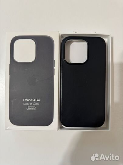 Кожаный чехол на iPhone 14 pro