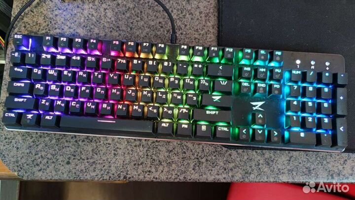 Механическая клава Zet blade + мышь Zet Fury