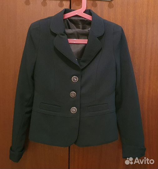 Школьная форма из 4 предметов для девочк 134 синяя