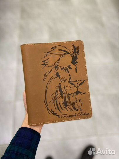 Кожаный ежедневник на кольцах ручной работы