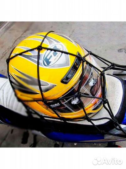 Сетка на багажник 6 крючков 38Х38(черная)