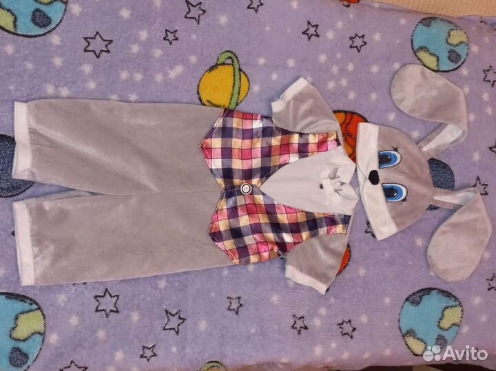 Новогодний костюм зайчика 104