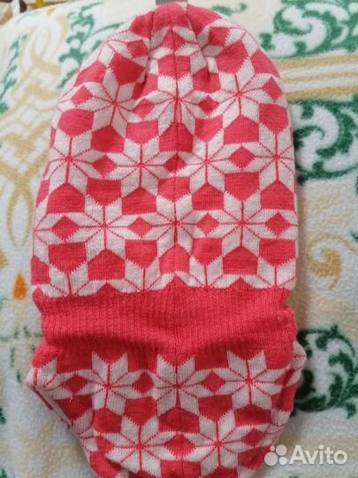 Тёплая шапка-шлем