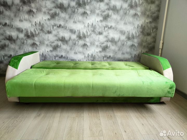 Диван книжка Феникс зеленый