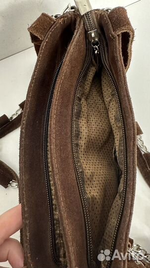 Сумка в стиле Gucci натуральная замша